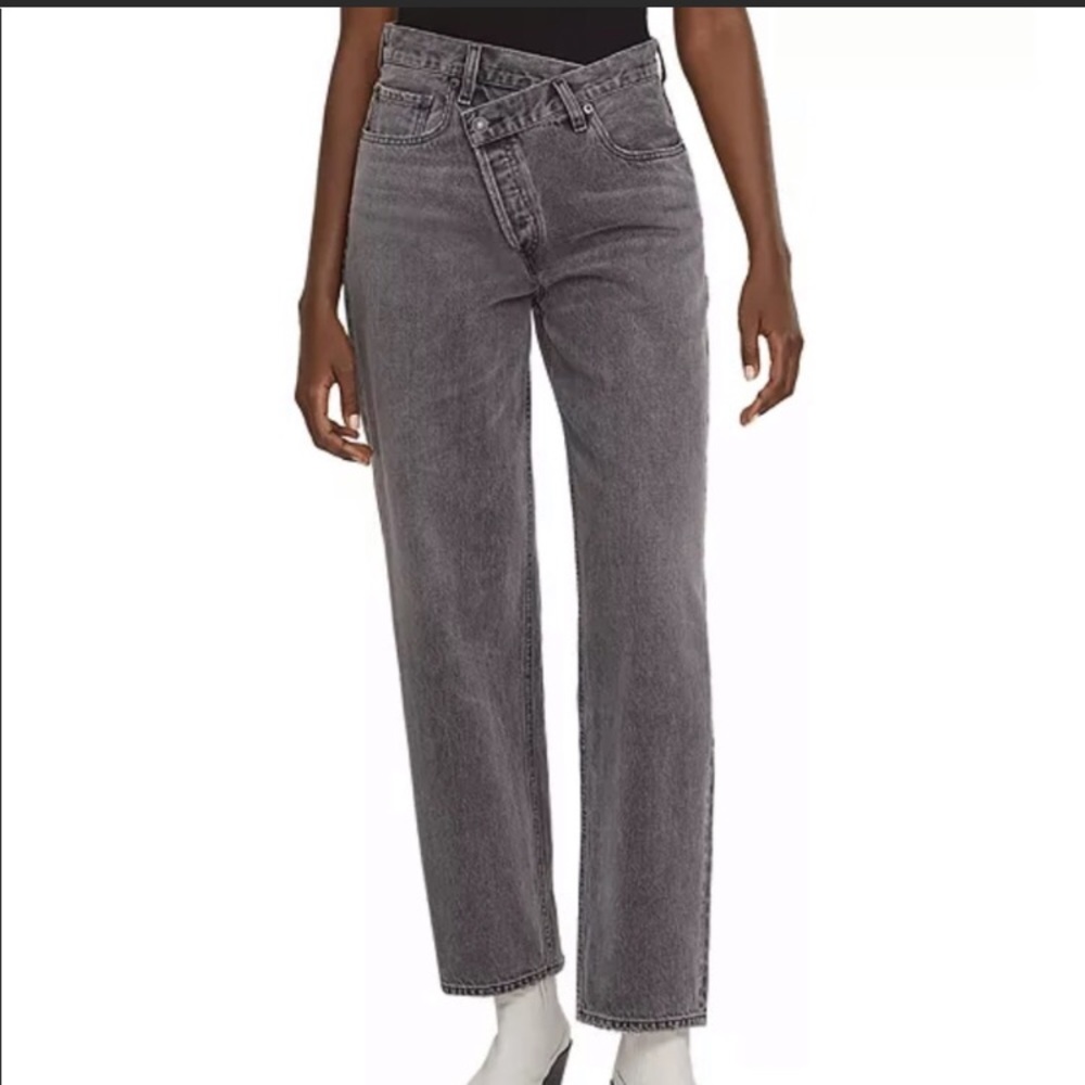 Agolde criss cross denim